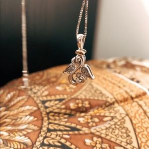 Kay 925 silver angel necklace